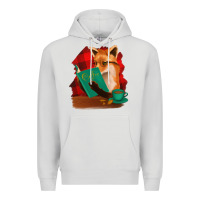 Dove Grey Fox with Coffee Premium Hoodie - Bettercallsaul