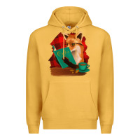 Mustard Fox with Coffee Premium Hoodie - Bettercallsaul