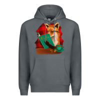 Rock Fox with Coffee Premium Hoodie - Bettercallsaul