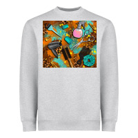 Heather Grey hair tech Heavyweight Sweatshirt - AdoDesignShop