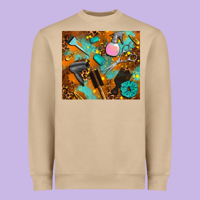 Hair Tech Heavyweight Sweatshirt Designed By Adodesignshop