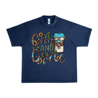 Navy coffee and grace Urban Heavy Tee - JahusDesignShop