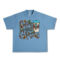 Pebble Blue coffee and grace Urban Heavy Tee - JahusDesignShop