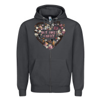 Smoke but first coffee Zipper Hoodie - MaliasSmallBusiness