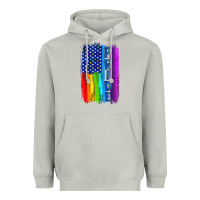 Moon Dust Pride LGBTQ+ American Flag Heavyweight Hoodie - BundleAndBundleShop