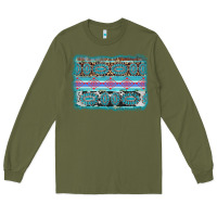 Army Green turquoise gemstone background Long Sleeve Tee - AdoDesignShop