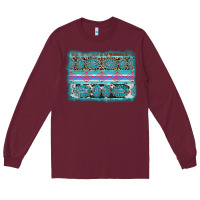 Burgundy turquoise gemstone background Long Sleeve Tee - AdoDesignShop