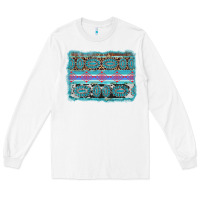 White turquoise gemstone background Long Sleeve Tee - AdoDesignShop
