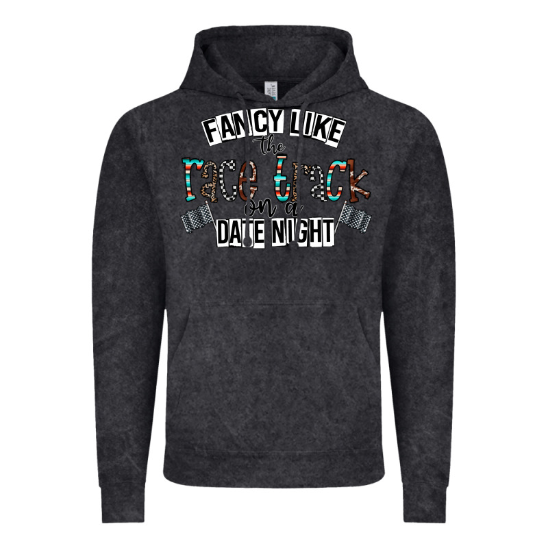 Fancy Like The Race Track On A Date Night Vintage Hoodie by CowhideDigitalArt | Teevron