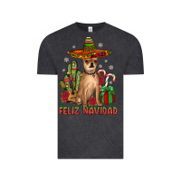 Vintage Black Chihuahua feliz navidad Vintage Tee - JahusDesignShop