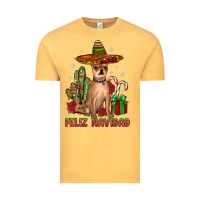 Vintage Mustard Chihuahua feliz navidad Vintage Tee - JahusDesignShop