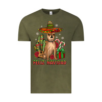 Vintage Olive Chihuahua feliz navidad Vintage Tee - JahusDesignShop