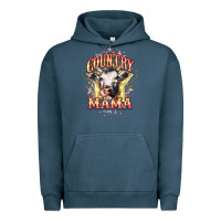 Pigment Midnight Navy Country Mama Urban Hoodie - HowdyJamesFarm