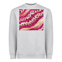 Heather Grey pink glitter Heavyweight Sweatshirt - JahusDesignShop