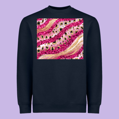 Pink Glitter Heavyweight Sweatshirt Designed By Jahusdesignshop