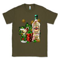 Army Green cocrtail martini and gift and snow Classic Tee - AdoDesignShop