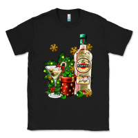 Black cocrtail martini and gift and snow Classic Tee - AdoDesignShop