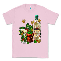 Bubblegum Pink cocrtail martini and gift and snow Classic Tee - AdoDesignShop