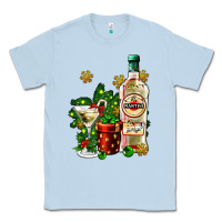 Dusty Blue cocrtail martini and gift and snow Classic Tee - AdoDesignShop