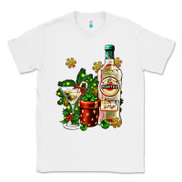 White cocrtail martini and gift and snow Classic Tee - AdoDesignShop