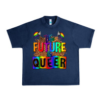 Navy the fuuture is queer Urban Heavy Tee - AdoDesignShop