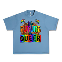 Pebble Blue the fuuture is queer Urban Heavy Tee - AdoDesignShop