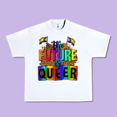 The Fuuture Is Queer Urban Heavy Tee Designed By Adodesignshop