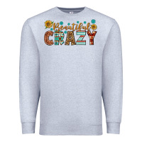 Heather Grey Western Beautiful Crazy Premium Sweatshirt - BundleAndBundleShop