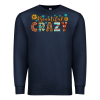 Navy Western Beautiful Crazy Premium Sweatshirt - BundleAndBundleShop