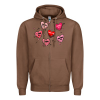 Chestnut howdy valentine Zipper Hoodie - MaliasSmallBusiness