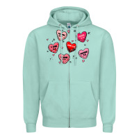 Seafoam howdy valentine Zipper Hoodie - MaliasSmallBusiness