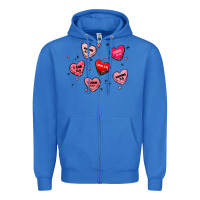 True Royal howdy valentine Zipper Hoodie - MaliasSmallBusiness