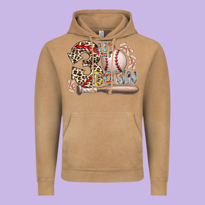 Three Up Down Vintage Hoodie Designed By Racoondesign