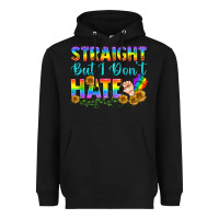 Black LGBTQ+ Straight But I Don't Hate Heavyweight Hoodie - BundleAndBundleShop