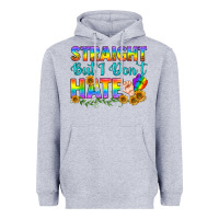 Heather Grey LGBTQ+ Straight But I Don't Hate Heavyweight Hoodie - BundleAndBundleShop
