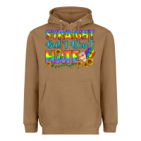 Toasted Coconut LGBTQ+ Straight But I Don't Hate Heavyweight Hoodie - BundleAndBundleShop
