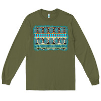 Army Green turquoise gemstone background Long Sleeve Tee - AdoDesignShop