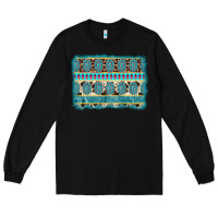 Black turquoise gemstone background Long Sleeve Tee - AdoDesignShop