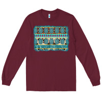 Burgundy turquoise gemstone background Long Sleeve Tee - AdoDesignShop