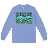 Colony Blue turquoise gemstone background Long Sleeve Tee - AdoDesignShop