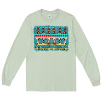 Matcha turquoise gemstone background Long Sleeve Tee - AdoDesignShop