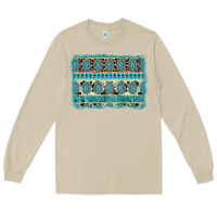 Mushroom turquoise gemstone background Long Sleeve Tee - AdoDesignShop