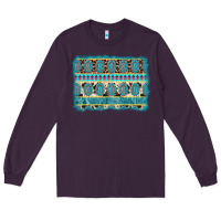 Plum turquoise gemstone background Long Sleeve Tee - AdoDesignShop
