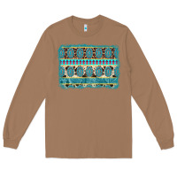 Toasted Coconut turquoise gemstone background Long Sleeve Tee - AdoDesignShop