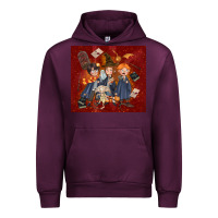 Mauve Wine wizard kids with glitter Urban Hoodie - TumblerDesignByShophia