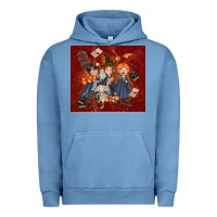 Pigment Pebble Blue wizard kids with glitter Urban Hoodie - TumblerDesignByShophia