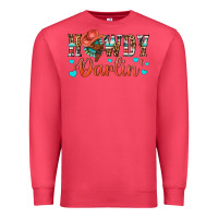 Cardinal Western Howdy Darlin Premium Sweatshirt - BundleAndBundleShop