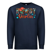 Navy Western Howdy Darlin Premium Sweatshirt - BundleAndBundleShop