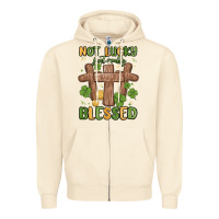 Sandshell not lucky just really blessed malia Zipper Hoodie - MaliasSmallBusiness