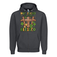 Smoke not lucky just really blessed malia Zipper Hoodie - MaliasSmallBusiness
